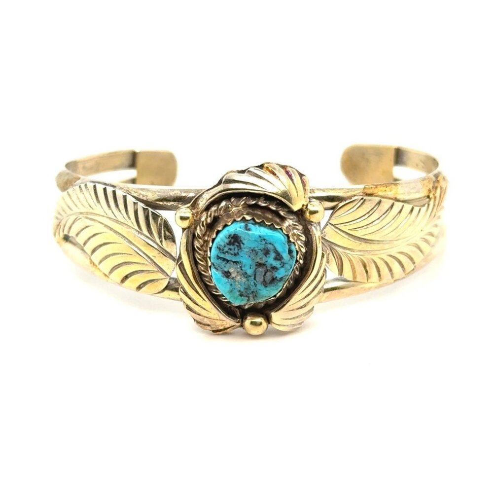 Silver Turquoise Cuff - image 1